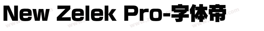New Zelek Pro字体转换